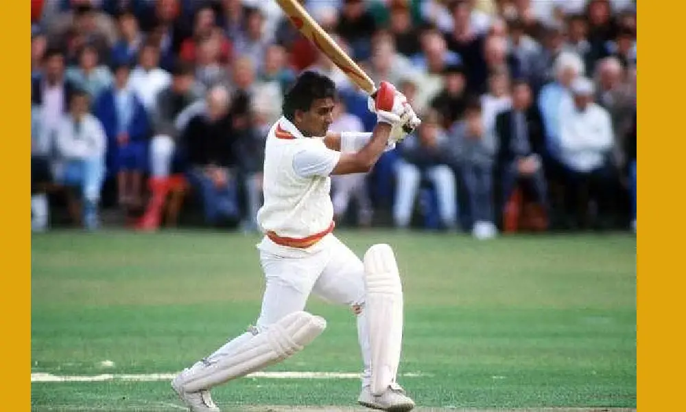  Battinf style of Sunil Gavaskar, Indian Cricketer