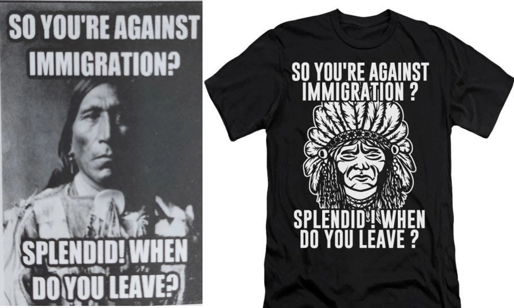 us red indian t shirt