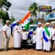 77th Independence Day Cycle rally by madrasa students in Ripponpet
