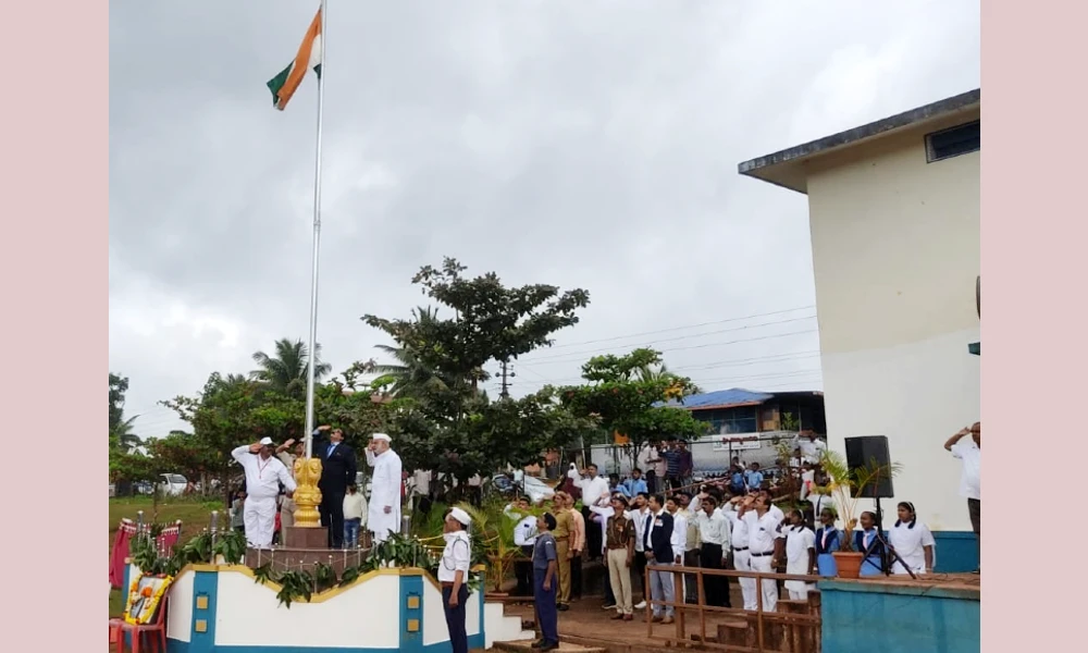77th Independence Day celebrations in Yallapur