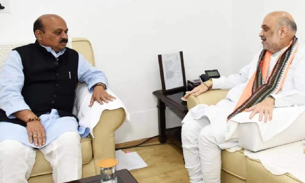 Basavaraja Bommai meets Amit Shah