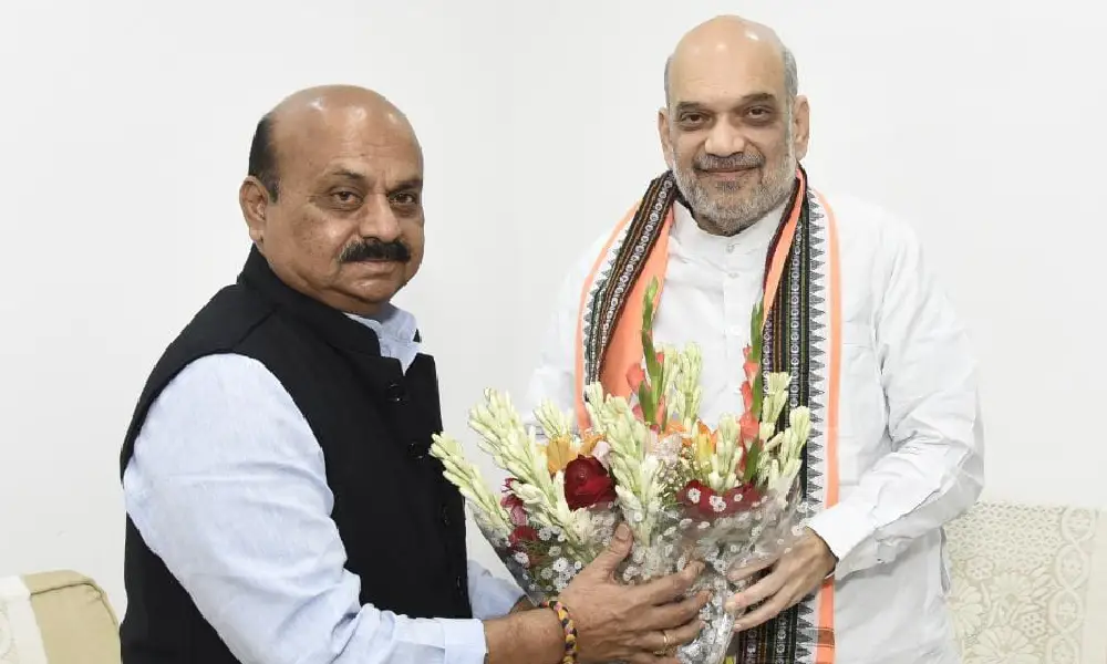  Bommai Meets Amit Shah in Delhi