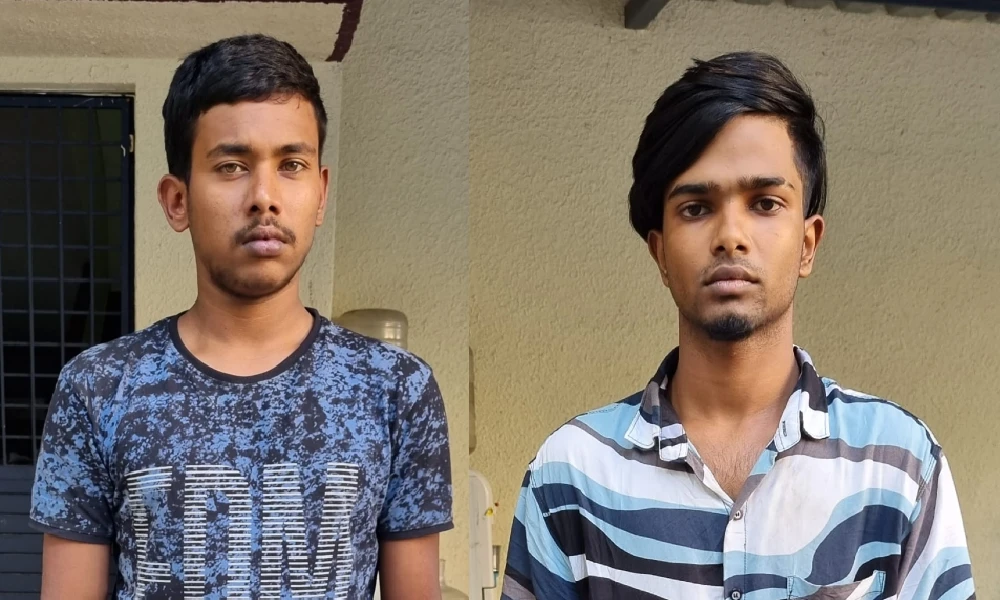 rithik and pawan  arrested in  Bike wheeling theft case Bengaluru