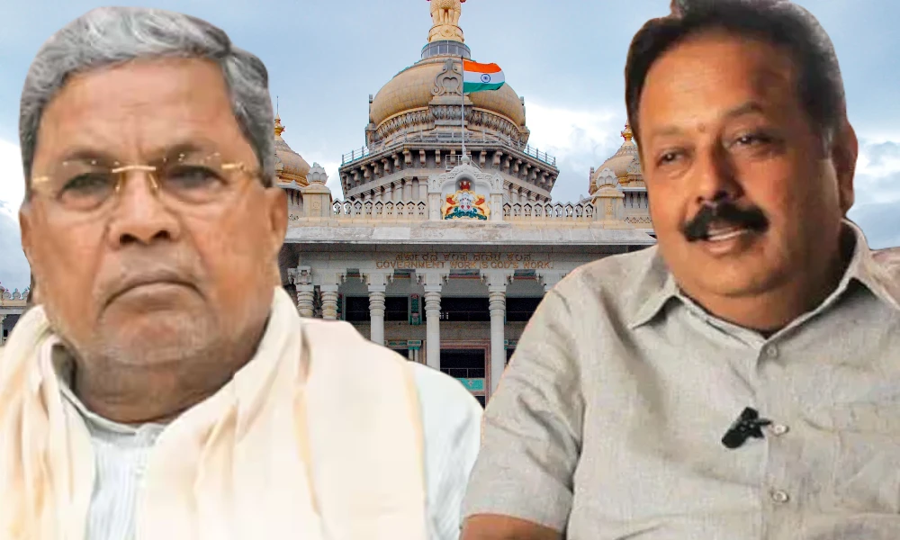 CM Siddaramaiah and minister Chaluvarayaswamy