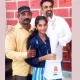 Chandragutti village student Niriksha won first place in the district level chess competition
