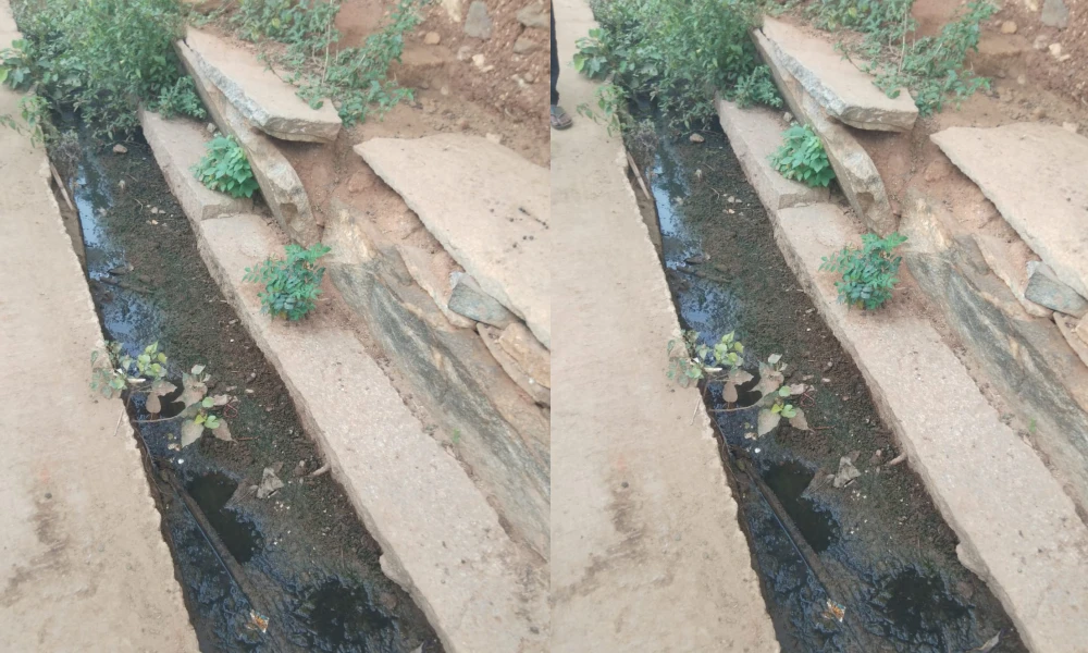 
Drainage mess in Kalanakoppalu village