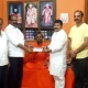 Donation of one lakh rupees for the development of Jade Samsthan Math of Soraba Taluk