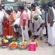 Fulfillment of demand of half a century People celebrated by puja for vegetables and fruits at Gangavathi