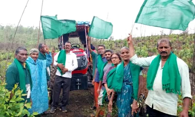 Harmful work for environment by MPM Accusation protest by farmers association at Sagara