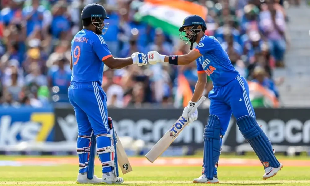 Sanju Samson and Ruturaj Gaikwad gave India impetus after the powerplay