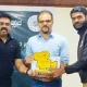 Vistara News cameraman Manoj conferred with award
