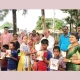MLA TB Jayachandra distributed the notebooks to the students at Shira taluk