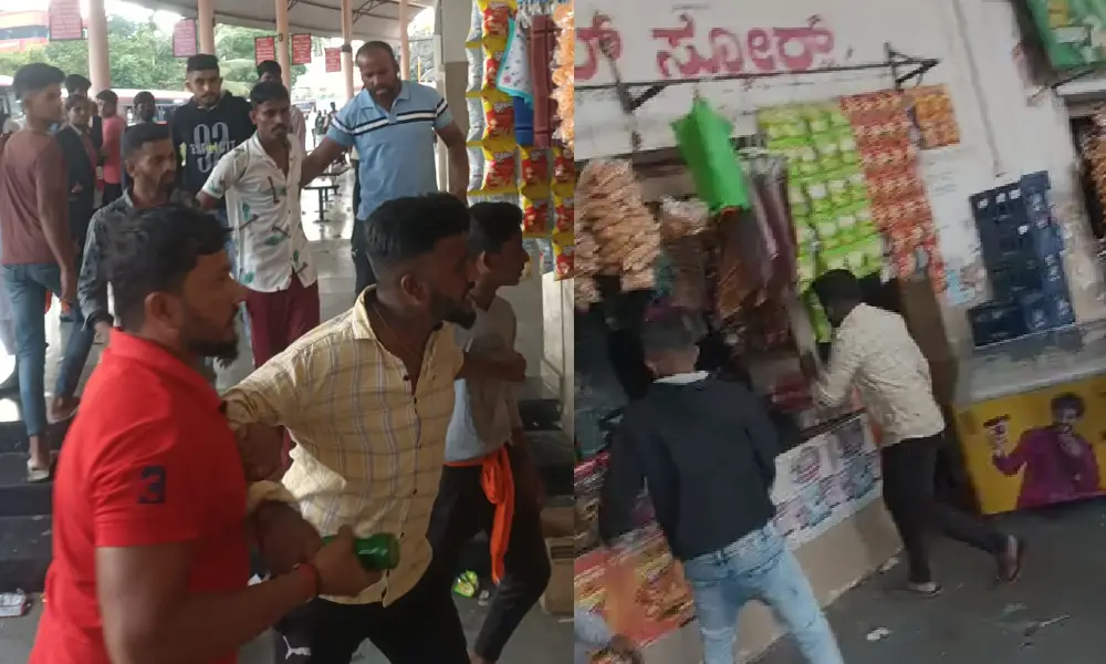 Attack on shop in Pandavapur
