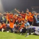 South Zone celebrate with their spoils, having beaten East Zone by 45 runs in the Deodhar Trophy final