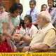 Narendra Modi Raksha Bandhan With Kids