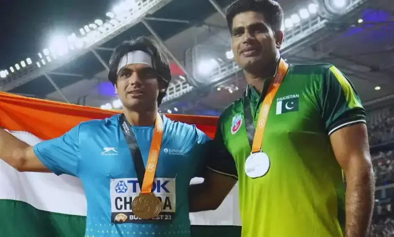 Neeraj Chopra with Arshad
