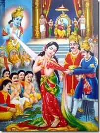 Krishna and droupadi