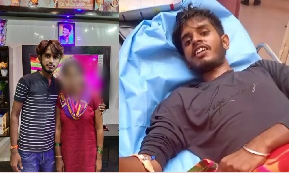 boy suffering from Rabies disease. admitted Hospital Live video done by him for lover