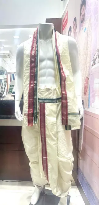 Simple panche-shalya-dhoti for men