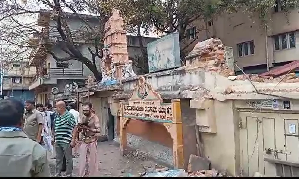 Bengaluru oldest temple demolition