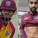 Nicholas Pooran displays his injuries in a social media post, the southpaw in action during the fifth T20I