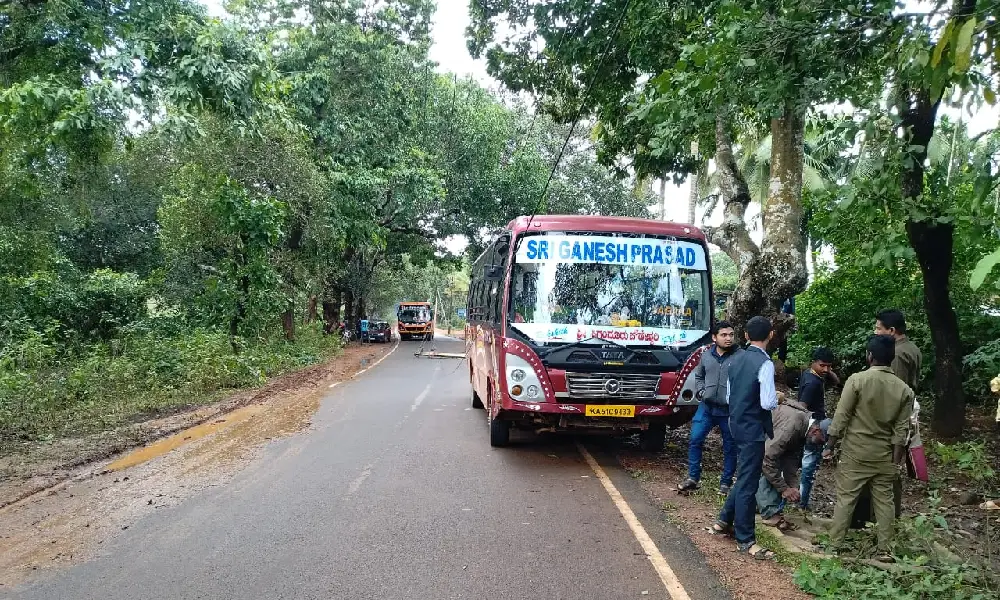 Bus accident near sagara