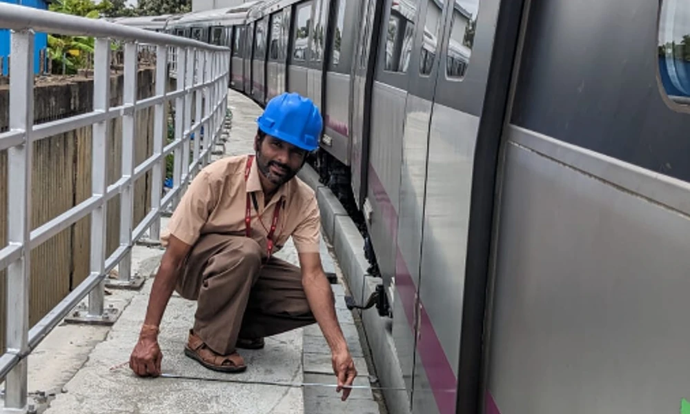 kr puram to baiyappanahalli metro running in 
september 2023
 trail run 
