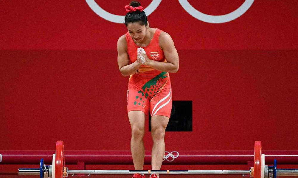 Indian weightlifter Chanu Saikhom Mirabai
