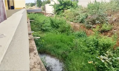 Drainage water not flowing properly in Keshav Nagar