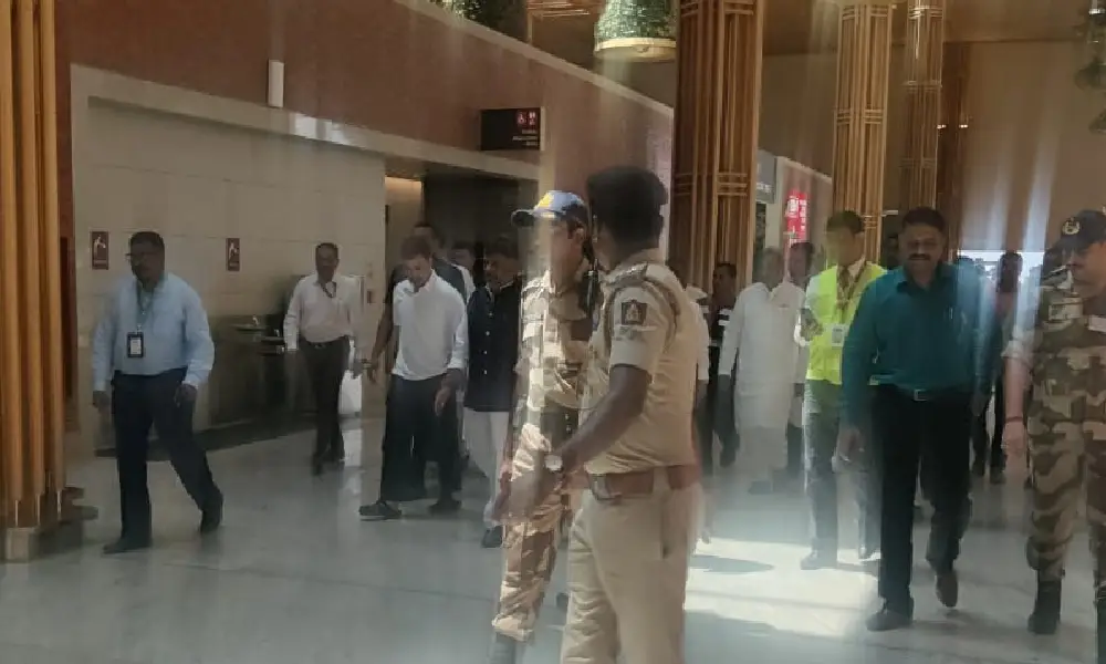 Rahul Gandhi arrival
