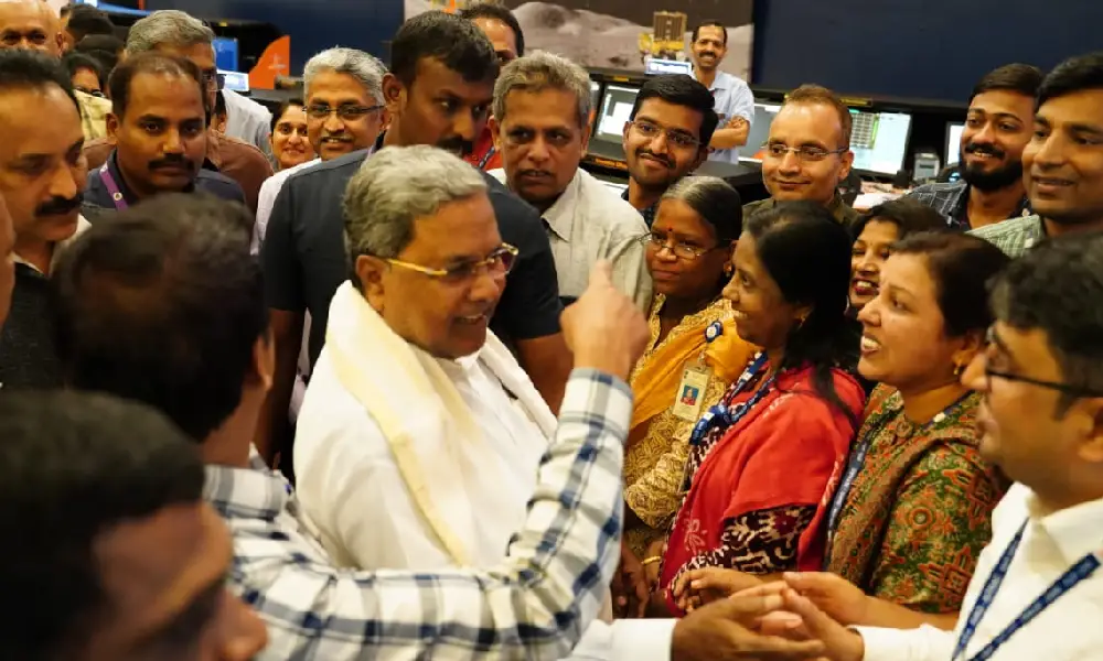 CM Siddaramaiah at ISRO