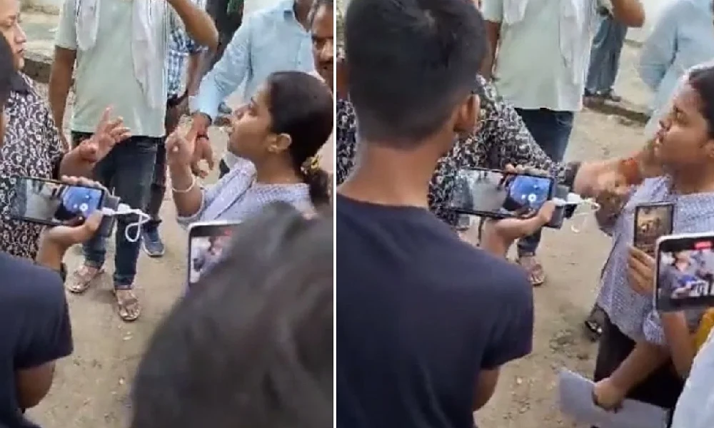 Woman govt official slaps teenage girl