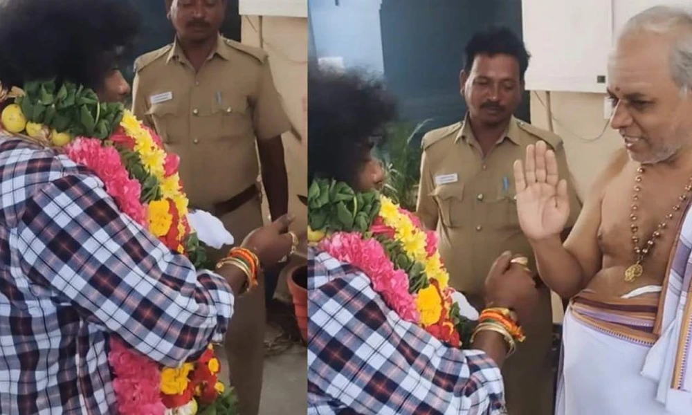 yogi babu in temple