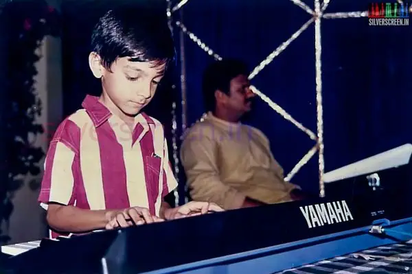 Anirudh Ravichander as a small kid