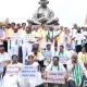 BJP and JDS Protest in vidhanasoudha against congress Government
