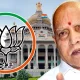 BS Yediyurappa infront of Vidhana Soudha