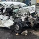 Car Collides With Divider