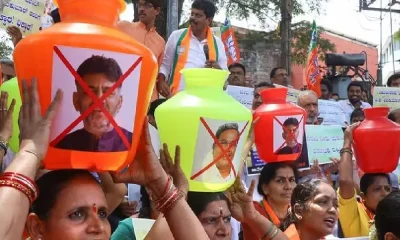 Cauvry protest in Bangalore