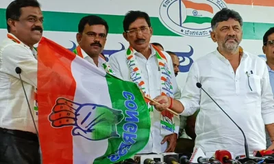 DK Shivakumar in Kpcc office and joining other party leaders