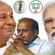 HD Kumaraswamy HD Devegowda and PM Nanrendra modi