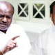 HD Kumaraswamy and Minister D Sudhakar on casteist slurs