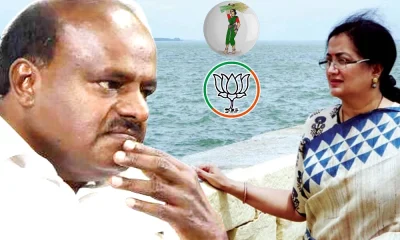 HD Kumaraswamy and Sumalatha amabarish infront of Krs Dam