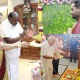 Former CM HD Kumaraswamy celebrates Ganesh festival at his residence