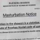 Ban on Masturbation
