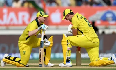 The Rajkot heat got to Steven Smith and Mitchell Marsh at various points during their stand