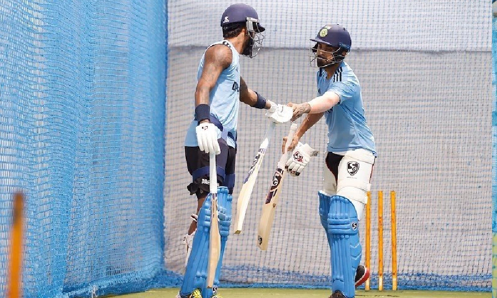 kl rahul batting practice