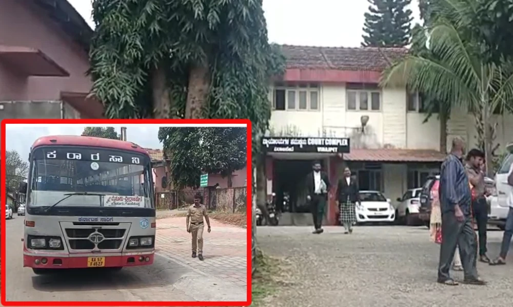 KSRTC Bus Seized by Virajpet Court‌