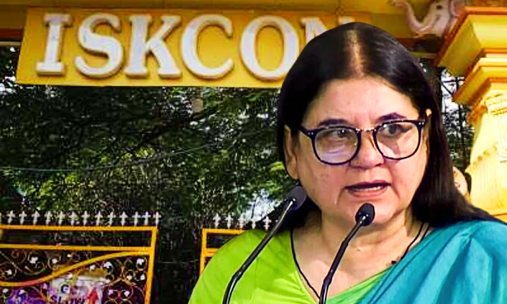 ISKCON Send RS 100 Crore Defamation case notice to Maneka Gandhi