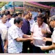 Minister Zameer Ahmed Khan received the applications from the public at the Janata Darshan program in Hospete