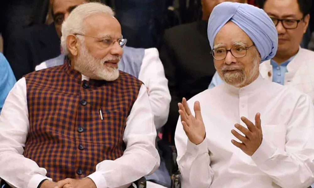 PM Narendra Modi and Former PM Dr Manmohan Singh